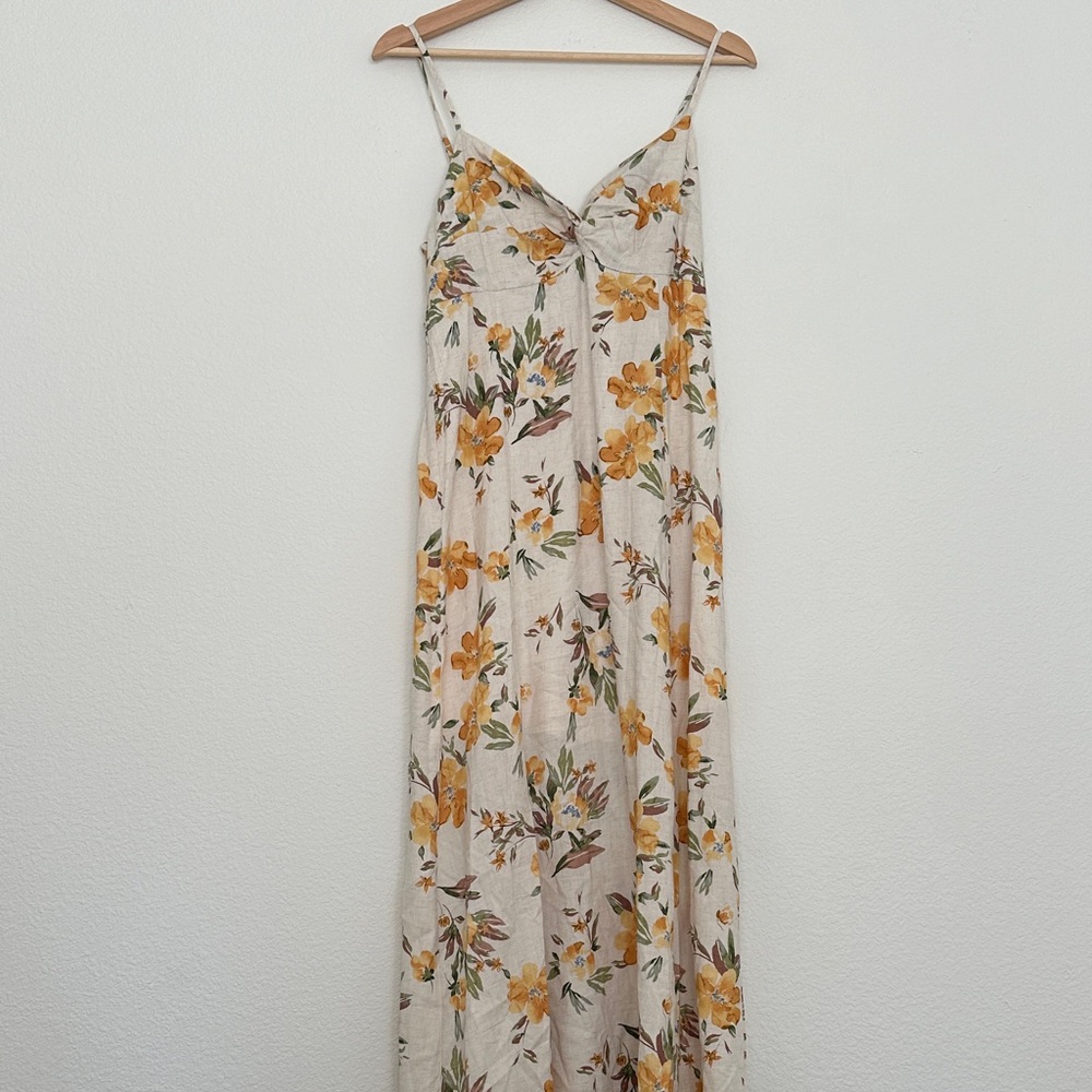 Magnolia Boutique Floral Dress with Orange and Green
